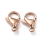 Ion Plating(IP) 304 Stainless Steel Lobster Claw Clasps, Parrot Trigger Clasps, Rose Gold, 12x7x3.5mm, Hole: 1.5mm