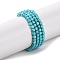 Natural Howlite Beads Strands, Dyed, Faceted Table Cut Cube, Cyan, 2~2.5x2~2.5x2~2.5mm, Hole: 0.6mm, about 149~179pcs/strand, 15.16~15.35''(38.5~39cm)