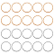 20Pcs 2 Colors Steel Wire Spring Stretch Bracelets Set, Guitar String Coil Bracelets for Women, Golden & Stainless Steel Color, 2-1/4 inch(5.8cm), 10Pcs/color