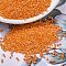 MIYUKI Delica Beads, Cylinder, Japanese Seed Beads, 11/0, (DB1573) Opaque Mandarin AB, 1.3x1.6mm, Hole: 0.8mm, about 2000pcs/10g