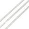 Brass Herringbone Chains, Cadmium Free & Nickel Free & Lead Free, Unwelded, with Spool, Platinum, 2.5x0.4mm