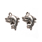 Dolphin 304 Stainless Steel Pendants, Stainless Steel Color, 20x12x4mm, Hole: 1mm