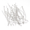 Tarnish Resistant 304 Stainless Steel Ball Head pins, Stainless Steel Color, 30x0.7mm, 21 Gauge, Head: 2mm