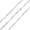 Tarnish Resistant Handmade 304 Stainless Steel Bar Link Chains, Soldered, with Spool, Stainless Steel Color, 12.5x1x1mm, Ring: 2mm, about 32.81 Feet(10m)/Roll