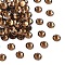 Preciosa® MAXIMA Crystal No Hotfix Flatback Stones, Czech Crystal, Dura Foiling, Round(438 11 615 Chaton Rose), 10220 Smoked Topaz, SS16(3.8~4mm)