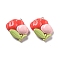 Spring Theme Opaque Resin Pendants, Plant Charms, Flower, 23x26x8mm, Hole: 2mm