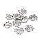 Non-Tarnish 304 Stainless Steel Charms, Shell, Stainless Steel Color, 14x13.1x1mm, Hole: 1.5mm