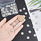 UNICRAFTALE 52pcs Stainless Steel Alphabet Link Charms Metal A-Z Letter Pendants Flat Round with Initial Letter Charms 1.2mm Hole Linking Connectors for Necklaces Bracelet Jewelry Making