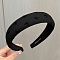 Black Cloth Hair Bands, Bowknot, 30mm