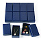 Rhombus Textured Cardboard Gift Storage Boxes, Rectangle, Midnight Blue, 8.1x5.1x2.75cm