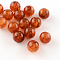Acrylic Imitation Gemstone Beads, Round, Chocolate, 10mm, Hole: 2mm, about 925pcs/500g