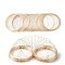 Steel Memory Wire, Round, for Wrap Bracelets Making, Rose Gold, 22 Gauge, 0.6mm, 60mm inner diameter
