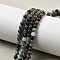 Natural Emerald Beads Strands, Round, 4mm, Hole: 0.7mm, about 89pcs/strand, 15.35''(39cm)