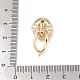 Латунные микро проложить кубического циркония Twister застежками KK-B100-069G-5