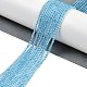 Натуральные бусы из голубого топаза нити G-P553-A01-02-2