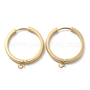 201 фурнитура для сережек-колец Huggie Hoop из нержавеющей стали STAS-A167-01Q-G