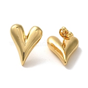 Серьги-гвоздики из латуни с реечным покрытием EJEW-L224-65G