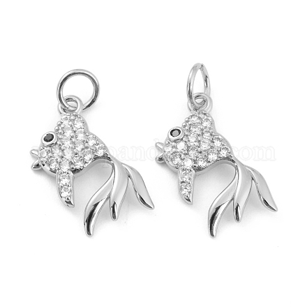 Латунные микро проложить кубического циркония подвески ZIRC-P091-12P-RS-1