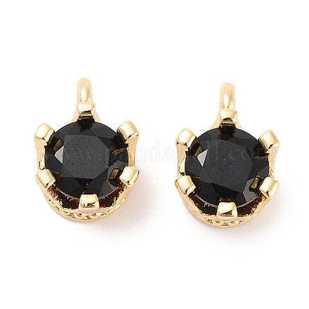 Латунные микро проложить кубического циркония подвески KK-C051-39G-05-1