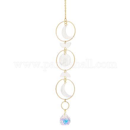 Украшения из пластиковых подвесок HJEW-WH0039-06-1