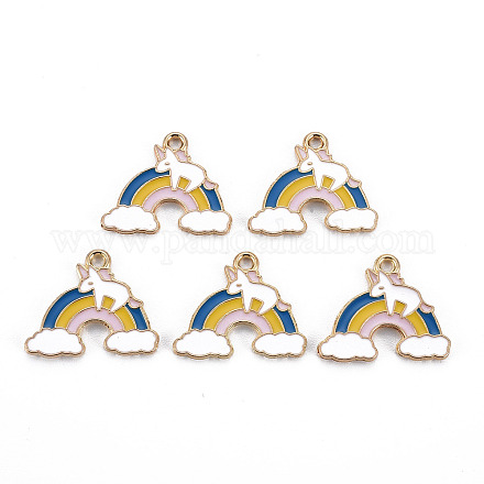 Подвески из эмали и сплава ENAM-S126-089-NR-1