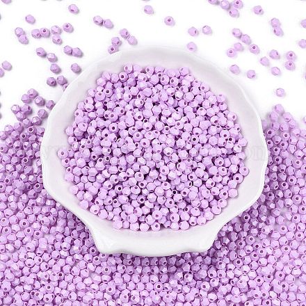 Выпечка расписных стеклянных бусин SEED-C004-01K-1