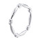 Non-Tarnish 201 Stainless Steel Finger Ring for Men Women, Stainless Steel Color, US Size 8(18.1mm)