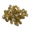 Natural White Jade Dyed Cabochons, Half Round, Olive, 4x2~2.5mm