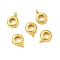 Alloy Tube Bails, Flat Round, Matte Gold Color, 10.5x8x3mm, Hole: 1.2mm, Inner Diameter: 4.2mm