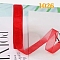 Polyester Ruffled Ribbons, for Bowknot, Clothing Ornament, Red, 5/8 inch(15mm), about 40.46 Yards(37m)/Roll