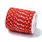 4-Ply Polycotton Cord Metallic Cord, Handmade Macrame Cotton Rope, for String Wall Hangings Plant Hanger, DIY Craft String Knitting, Red, 1.5mm, about 4.3 yards(4m)/roll