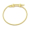 Adjustable Polyester Cord Braided Bracelets, Long-Lasting Plated, Champagne Yellow, Inner Diameter: 2-5/8~3-1/8 inch(6.7~7.8cm)