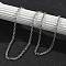 304 Stainless Steel Cable Chain Necklaces for Women Men, Stainless Steel Color, 27.56 inch(70cm)