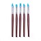 Paint Brushes, with Soft Silicone Rubber Head & Wood Handle, Shaping Modeling Wipe Out Tools, For Sculpture Pottery, Coconut Brown, 170~173x20mm, Head: 15~20.5x7.5mm, 5pcs/set