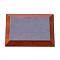 Rectangle Wood Pesentation Jewelry Bracelets Display Tray, Covered with Microfiber, Coin Stone Organizer, Gray, 16x11x2.2cm