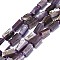 Natural Lepidolite Beads Strands, Nuggets, 6~12x6~7mm, Hole: 0.8mm, about 26~35pcs/strand, 15.55''~16.14''(39.5~41cm)