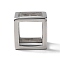 Non-Tarnish 304 Stainless Steel Pendants, Cube Charms, Stainless Steel Color, 21x21x21mm, Inner Diameter: 15.5x15.5mm