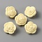Food Grade Eco-Friendly Silicone Beads, Rose, Lemon Chiffon, 20.5x12.5mm, Hole: 2mm