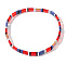 Vintage Ethnic Style Glass Seed Beads Stretch Bracelets for Women, Rectangle, Mixed Color, Inner Diameter: 6-1/4 inch(16cm)~6-1/2 inch(16.5cm)