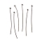 Brass Ball Head pins, Gunmetal, 24 Gauge, 44x0.5mm, Head: 2mm
