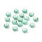 Opaque Spray Painted Glass Beads, Rondelle, Drawbench Style, Medium Aquamarine, 8x5mm, Hole: 2mm, about 1041pcs/450g