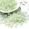 Imitation Jade & Luster Glass Seed Beads, Column, Honeydew, 6x3mm, Hole: 1.4mm, about 2027pcs/pound