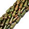 Natural Unakite Beads Strands, Waterdrop, 30x10mm, Hole: 1.4mm, about 13pcs/strand, 15.75''(40cm)