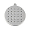 Non-Tarnish 304 Stainless Steel Pendants, Flat Round Charms, Laser Cut, Stainless Steel Color, 22x19.5x1mm, Hole: 1.2mm