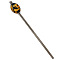 Lampwork & Brass Hair Sticks, Hair Accessories for Women & Girls, Gold, 150x18mm
