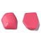 Opaque Acrylic Cabochons, Irregular Hexagon, Deep Pink, 25.5x19.5x5.5mm, about 253pcs/500g