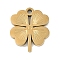 Ion Plating(IP) 304 Stainless Steel Charms, Flower Charm, Golden, 14x12x1.5mm, Hole: 1.2mm