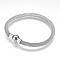 Tarnish Resistant 304 Stainless Steel Bracelets, with Magnetic Clasps, Stainless Steel Color, 7-1/2 inch(190mm)