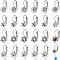 CHGCRAFT 40Pcs 4 Styles 17-21mm 304 Stainless Steel Stud Earring Settings Leverback Earring Cabochon Setting Findings 5-10.5mm Claw Earring Posts for Earrings DIY Jewelry Making, Tray: 4~4.4mm