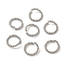 Non-Tarnish 304 Stainless Steel Open Jump Rings, Spiral, Stainless Steel Color, 10x1.2mm, Inner Diameter: 7.5mm